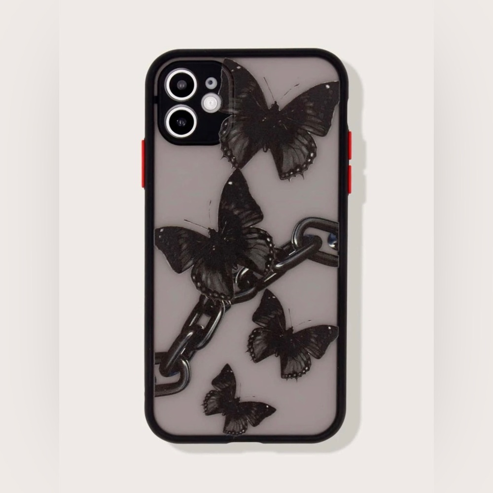 iPhone X Butterfly + Chain Case